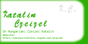 katalin czeizel business card